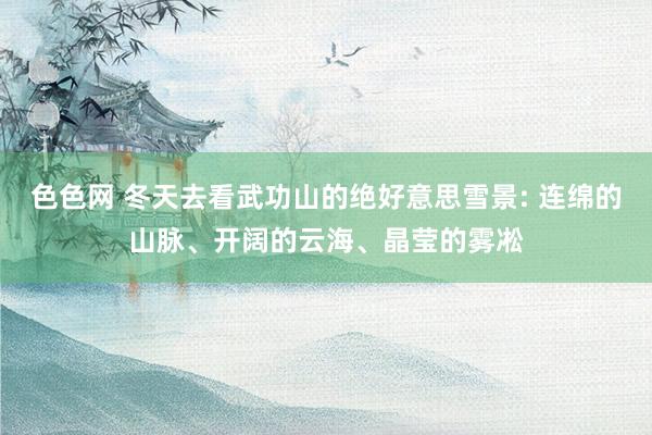 色色网 冬天去看武功山的绝好意思雪景: 连绵的山脉、开阔的云海、晶莹的雾凇